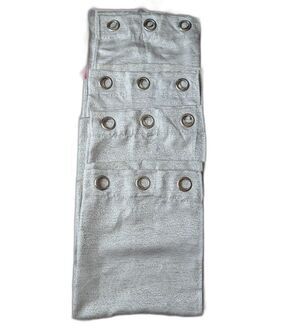 Juicy Couture (4) Gray Sparkly Thermal Woven Room Darkening Curtains 38x84